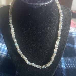 Elegant Iridescent Beaded Necklace